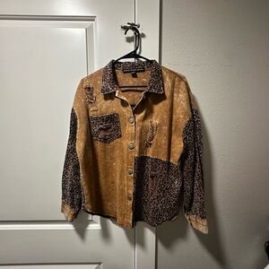 HYFVE Brown Leopard Print Shacket